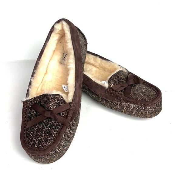 UGG Shoes - NWOB UGG Australia Rylee Bronze metallic slipper moccasin